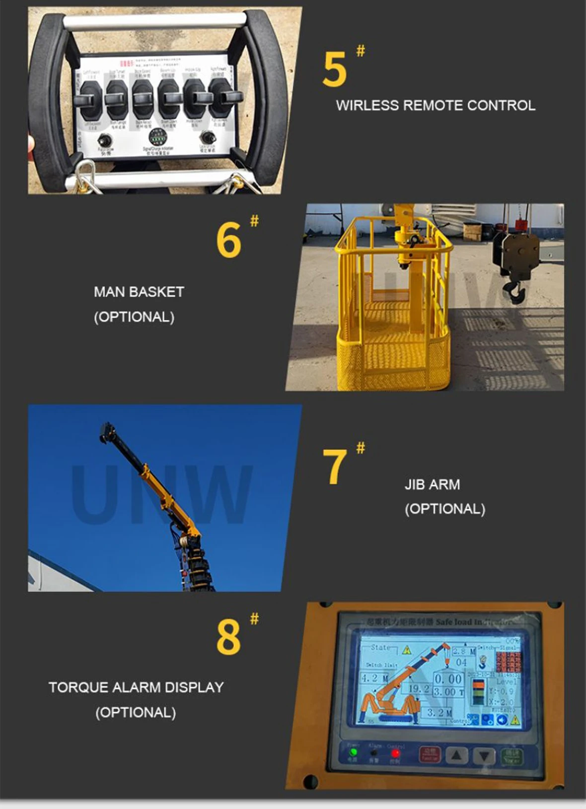 UNW mini spider crane UNW mini spider crane